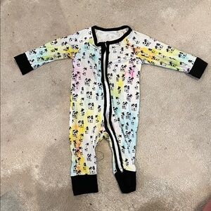 Multicolor bamboo Kids Footie Pajama